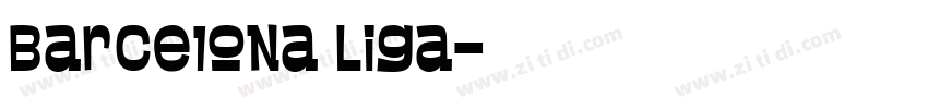 Barcelona Liga字体转换